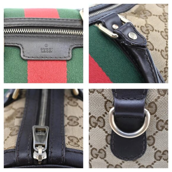 GUCCI Sherry Line Boston Bag GG Canvas Hand Bag bsj630-102325 - Picture 8 of 16